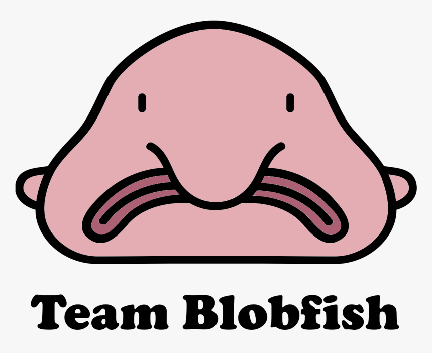 - Blobfish Black And White , Png Download, Transparent Png