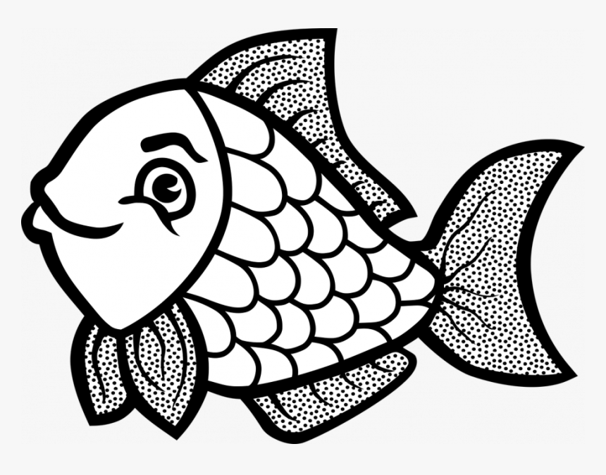 Fish Clipart Black And White, HD Png Download