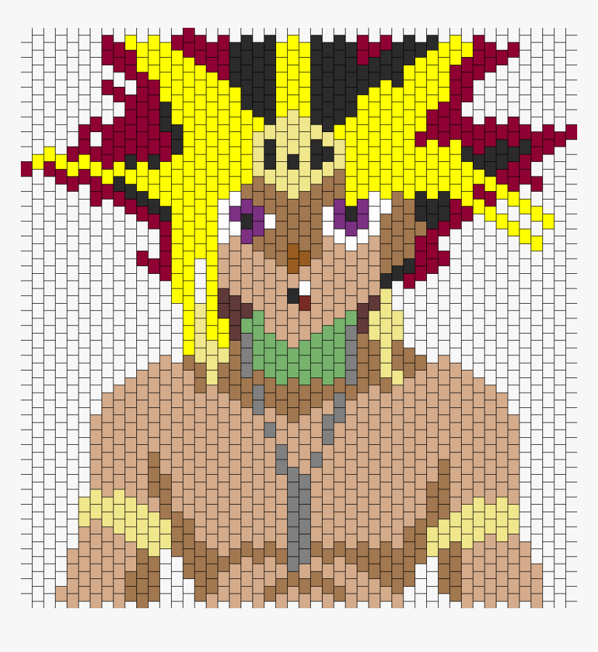 Yugioh Yami Yugi Atem Bead Pattern - Yu Gi Oh Perler Beads, HD Png Download