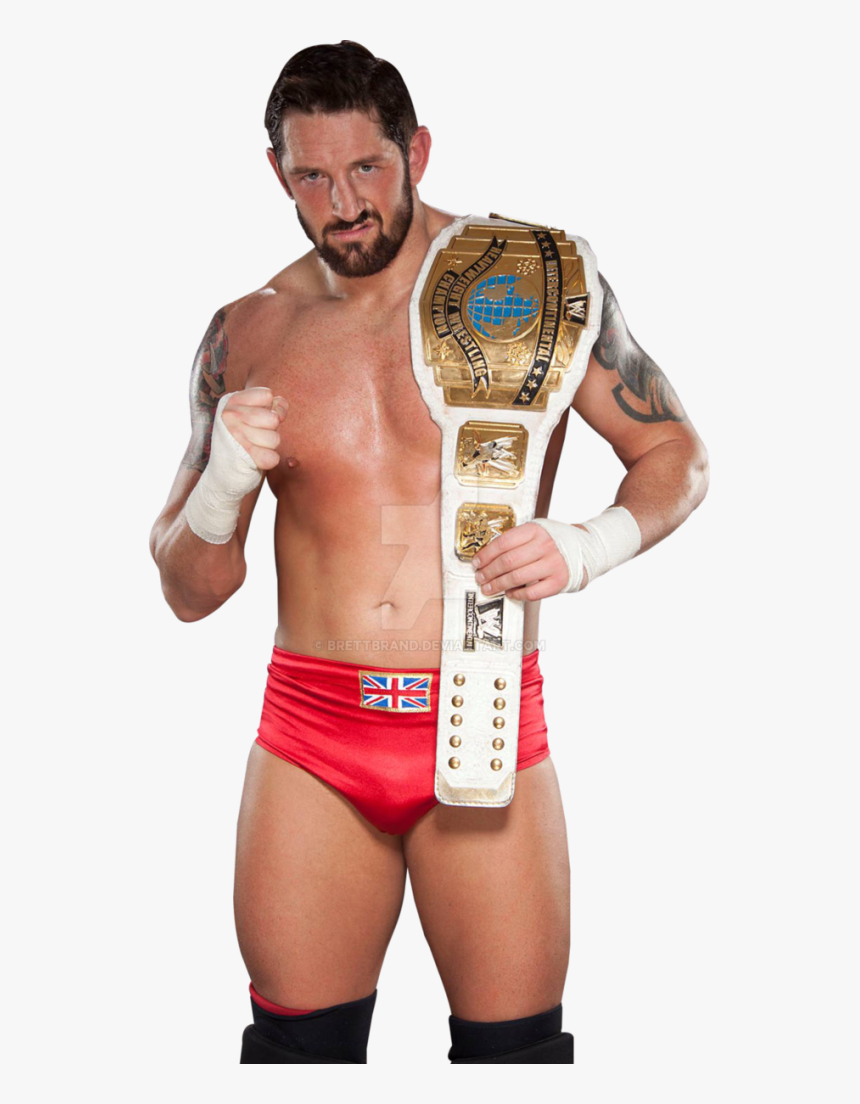 Wade Barrett Holding Intercontinental Championship-al1008 - Wade Barrett Intercontinental Champion, HD Png Download