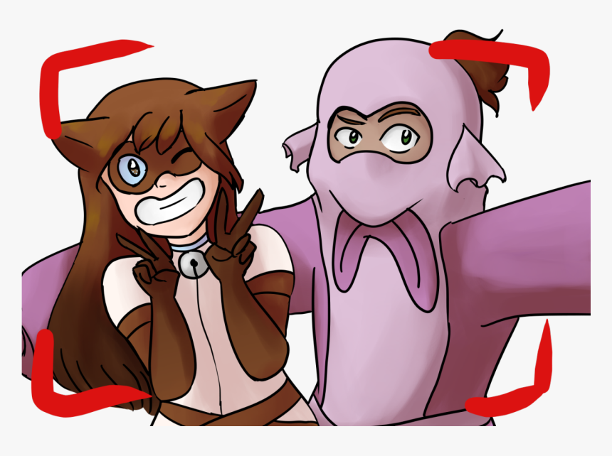 Blue Cat Art - Cartoon, HD Png Download