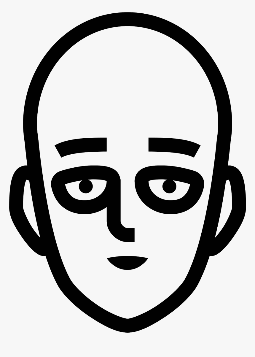 Saitama , Png Download - Saitama Black And White Face Png, Transparent Png