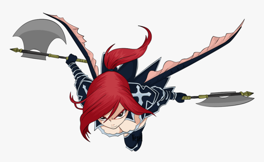 Erza Scarlet Vexel By Dvilgabrimhf-d4vhggj - Fairy Tail Erza Png, Transparent Png