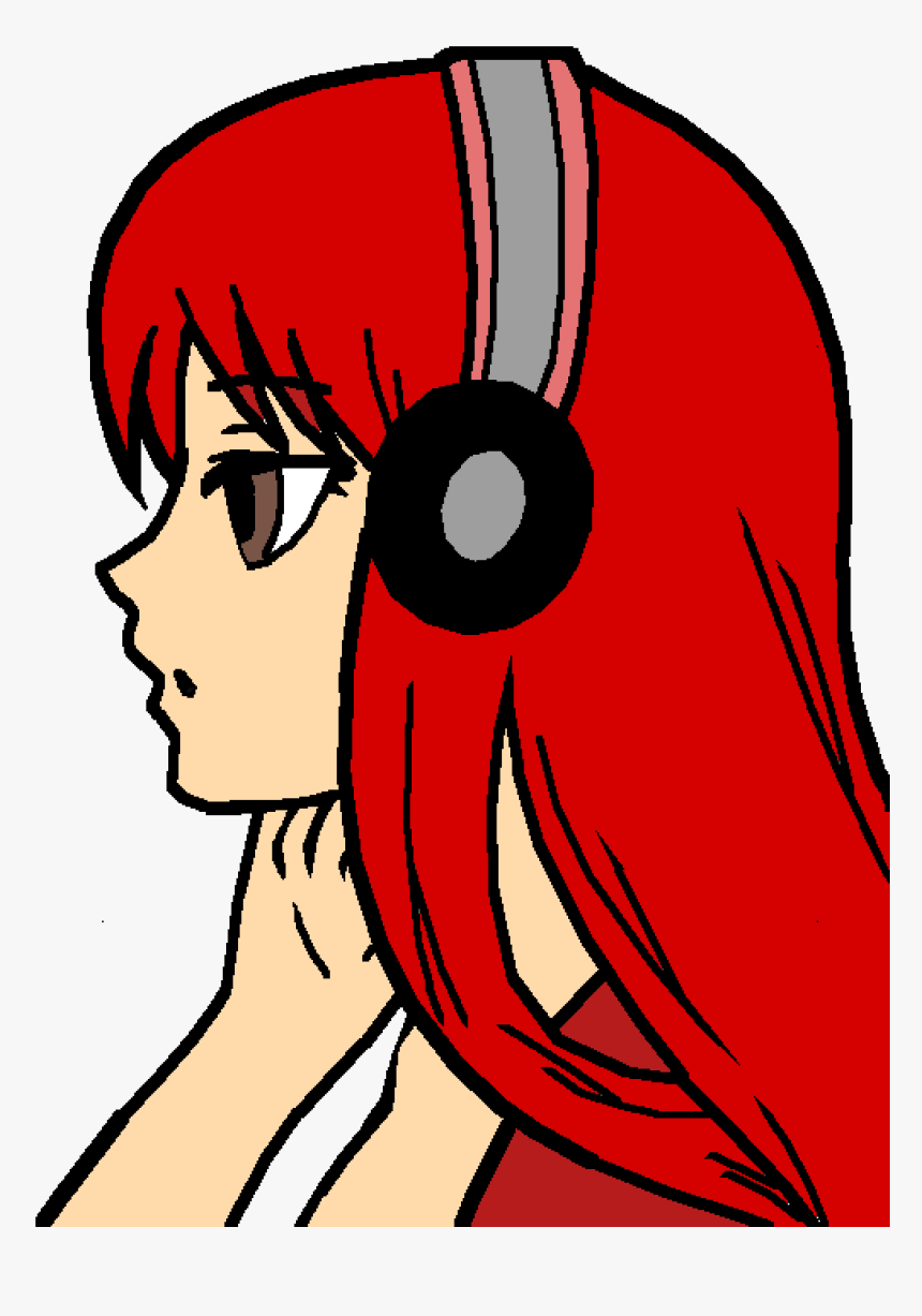 Girl Gamer Anime Png, Transparent Png