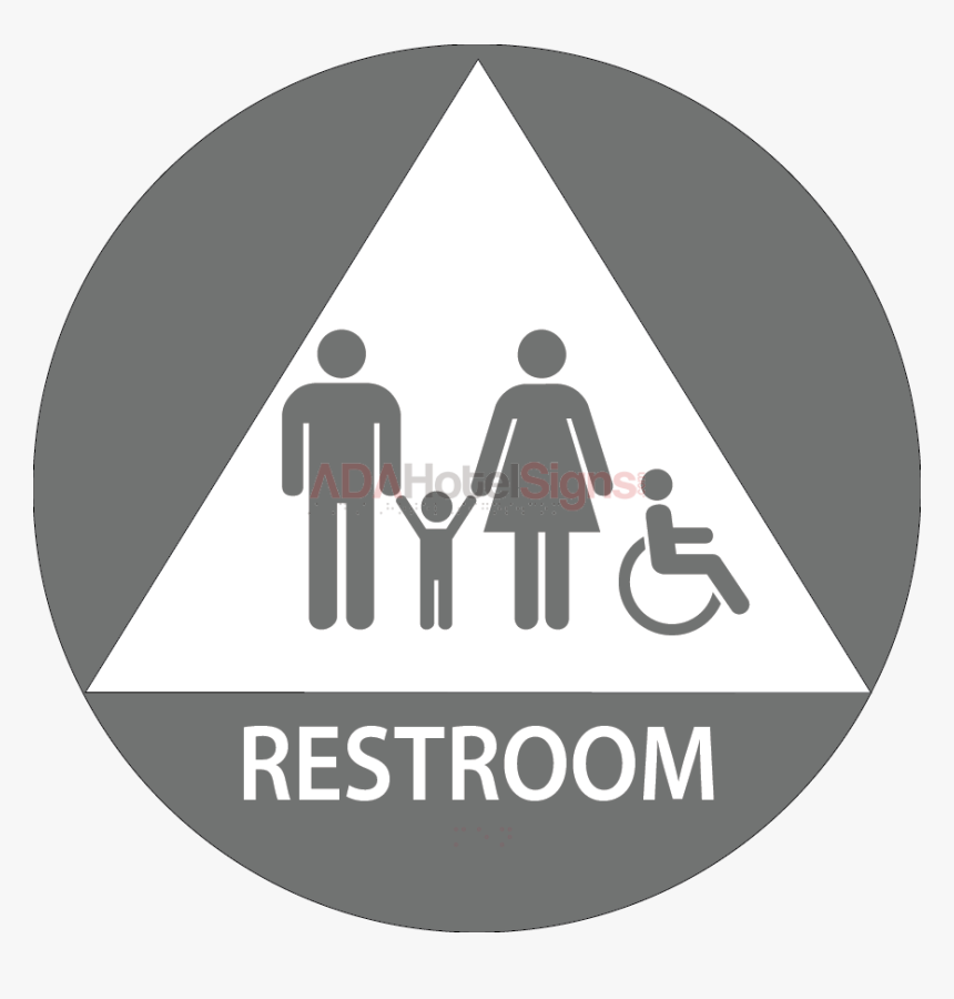 Ca Door Family Handicap Restroom - Disabili, HD Png Download