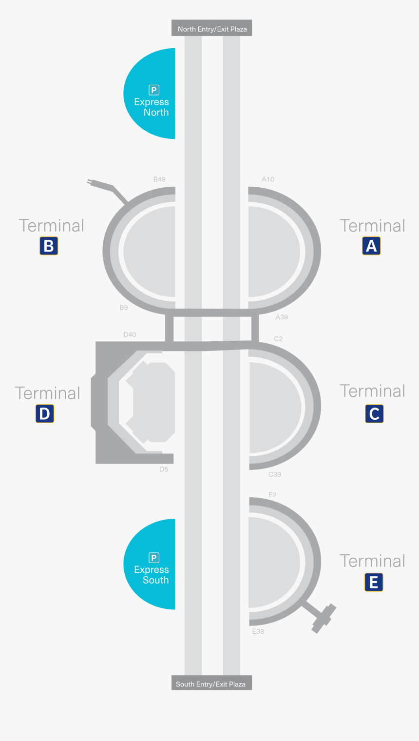 Website Express Parking Dfw Airport Map Image - Dfw Airport Map, HD Png Download