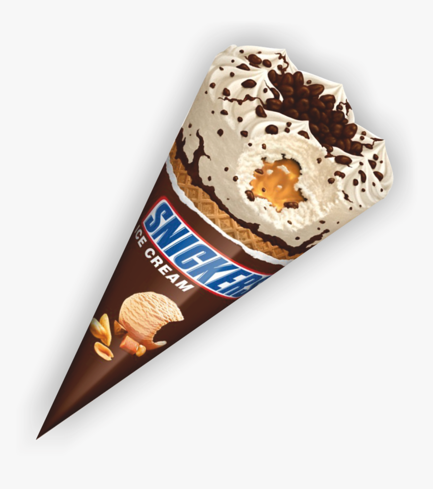 Snickers Ice Cream Cone, HD Png Download
