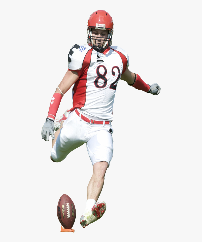 American Footballer Kicking - American Football Player Kick Png, Transparent Png