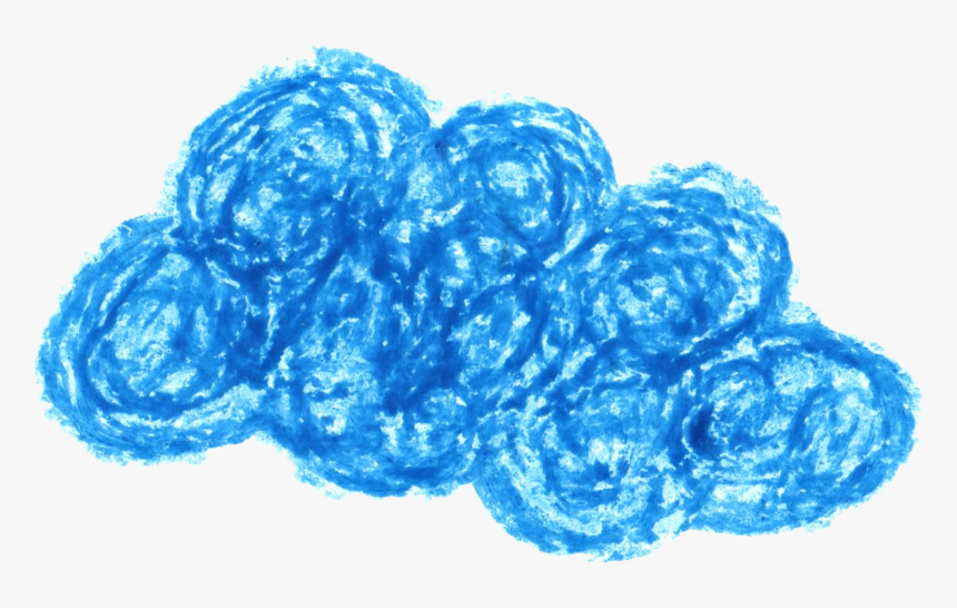 Cloud-drawing - Crayon Painting Png, Transparent Png