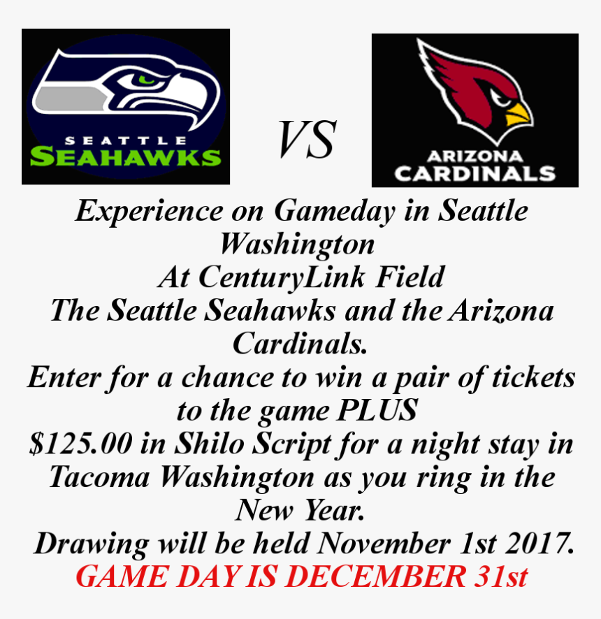 Seahawks Contest Page - Arizona Cardinals, HD Png Download