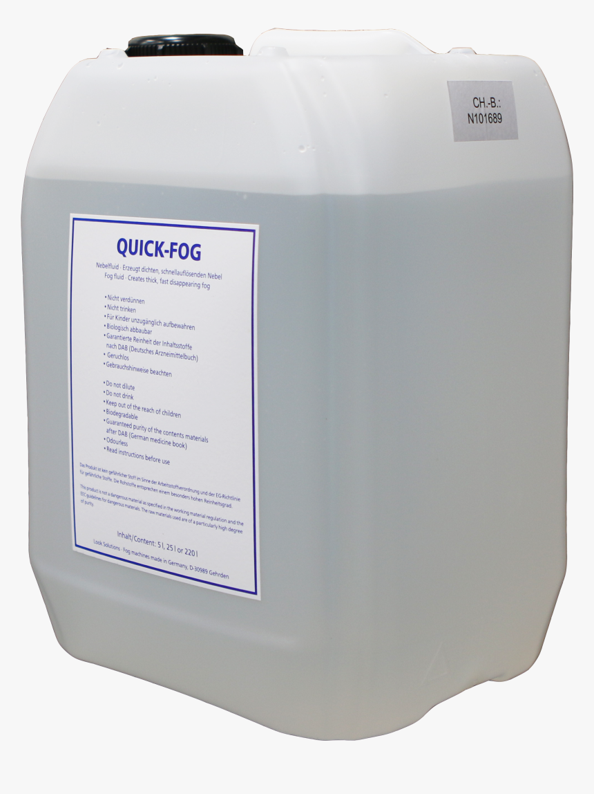 Case/4 Quick Fog Fluid 5l - Plastic, HD Png Download