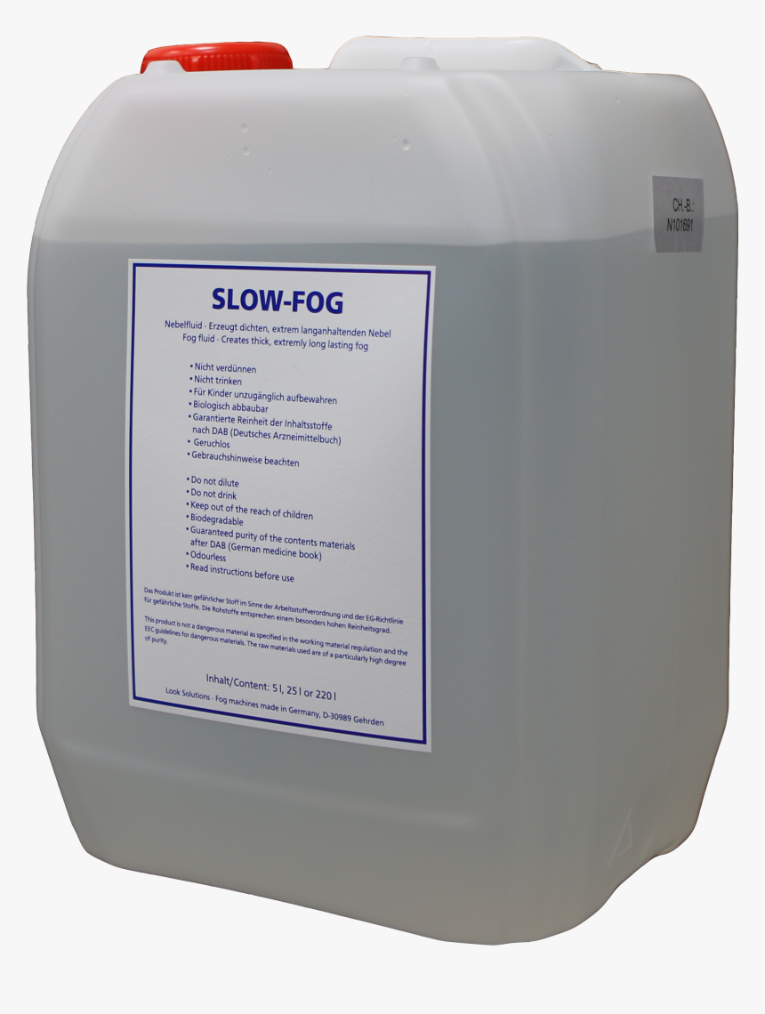 Case/4 Slow Fog Fluid 5l - Slow Fog, HD Png Download