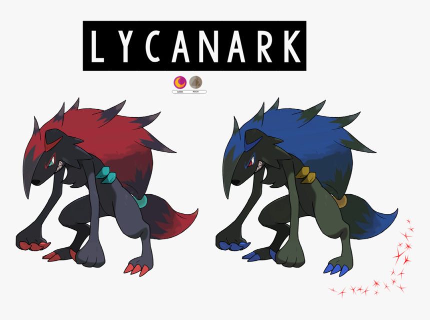 Transparent Zoroark Png - Lycanroc Midnight And Zoroark, Png Download