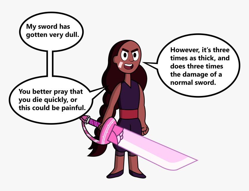 My Sword Has Gotten Very Dull - Steven Universe Steven And Connie Memes, HD Png Download