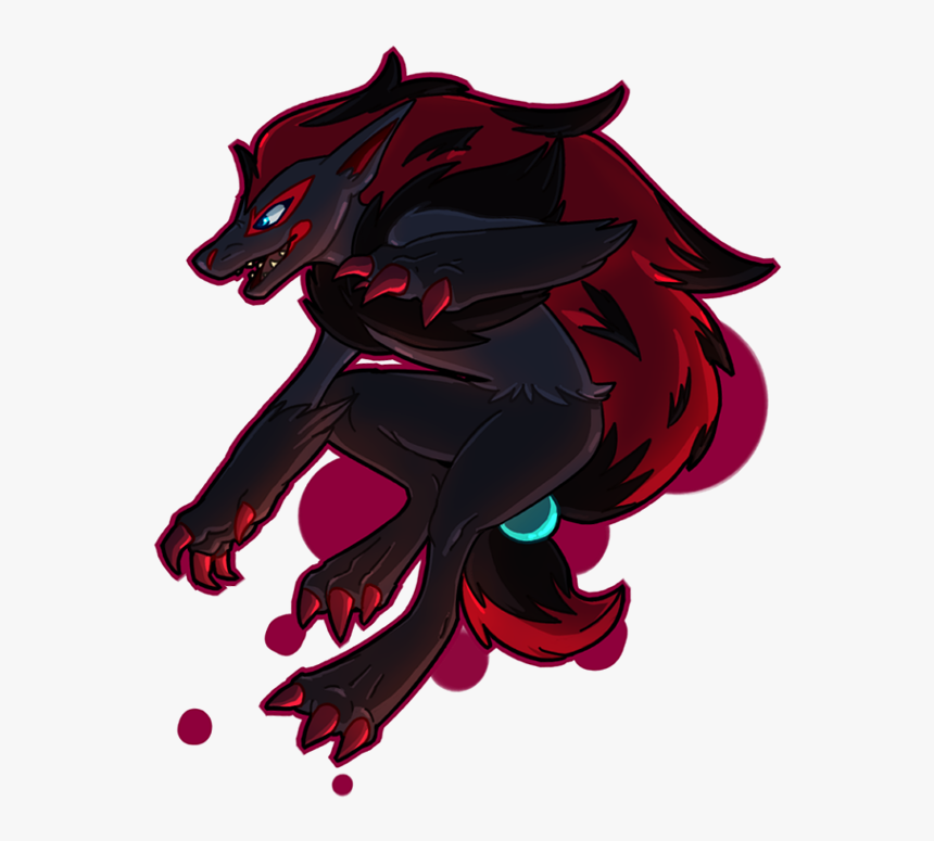 Zoroark Transparent Fanart , Png Download - Cartoon, Png Download
