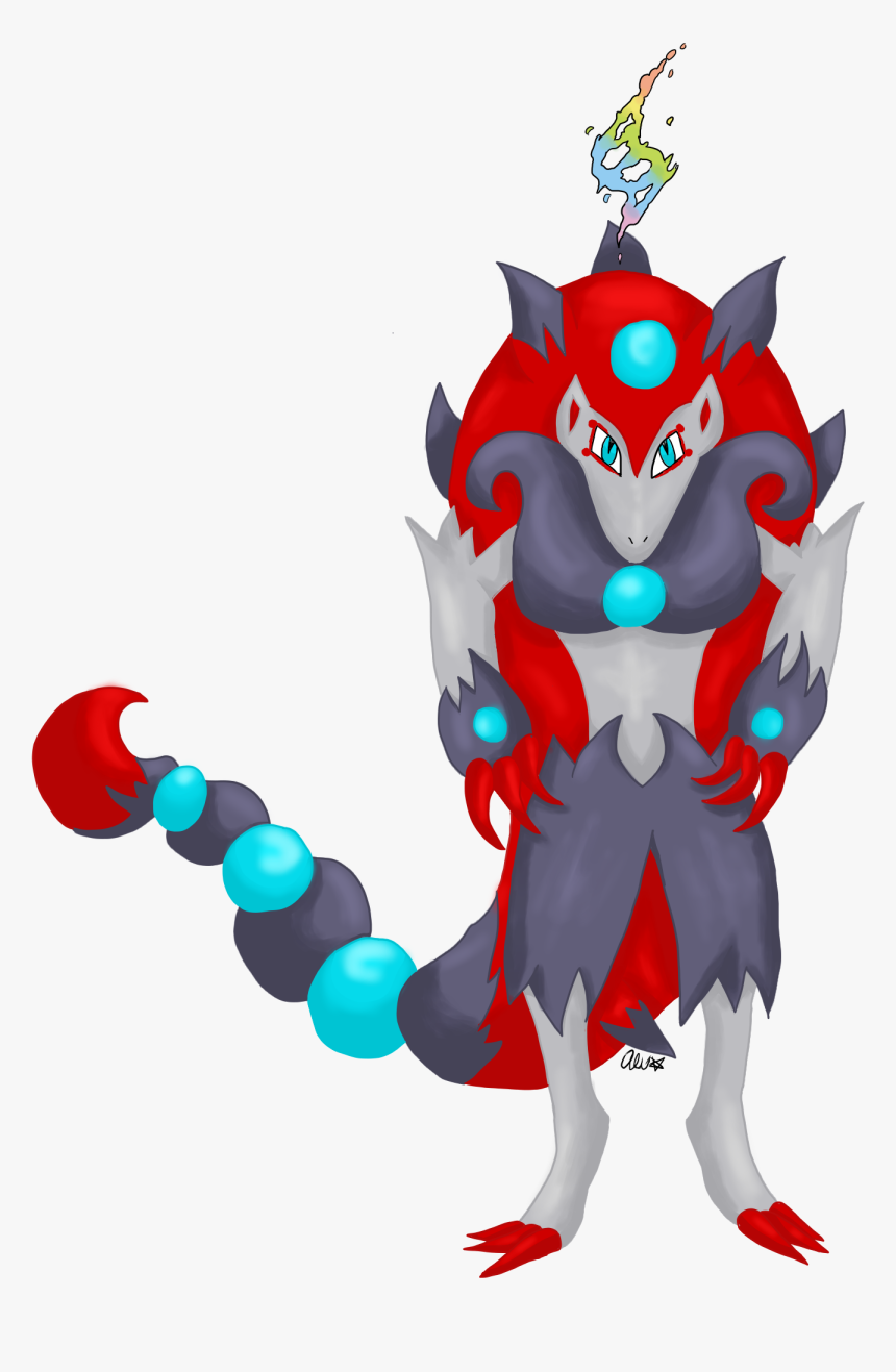 Mega Zoroark Png , Png Download - Cartoon, Transparent Png