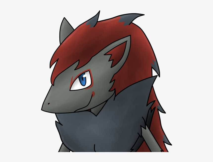 Zoroark Headshot - Cartoon, HD Png Download