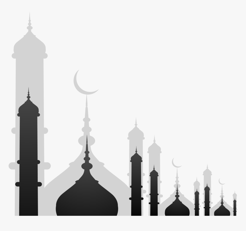 Royalty Free Library Stock Illustration Royalty Free - Ramadan Background Black And White, HD Png Download