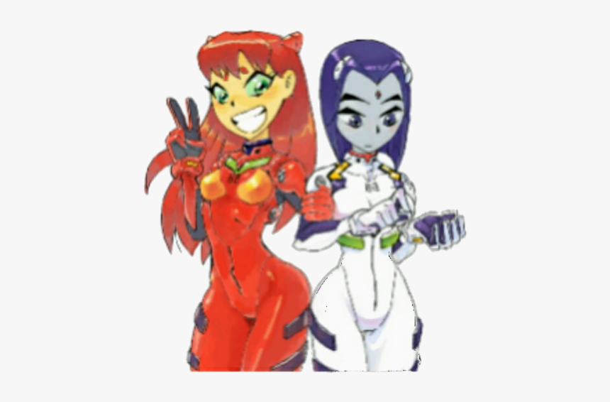 #starrae #starfire And Raven #starfire #raven #teentitans - Cartoon, HD Png Download