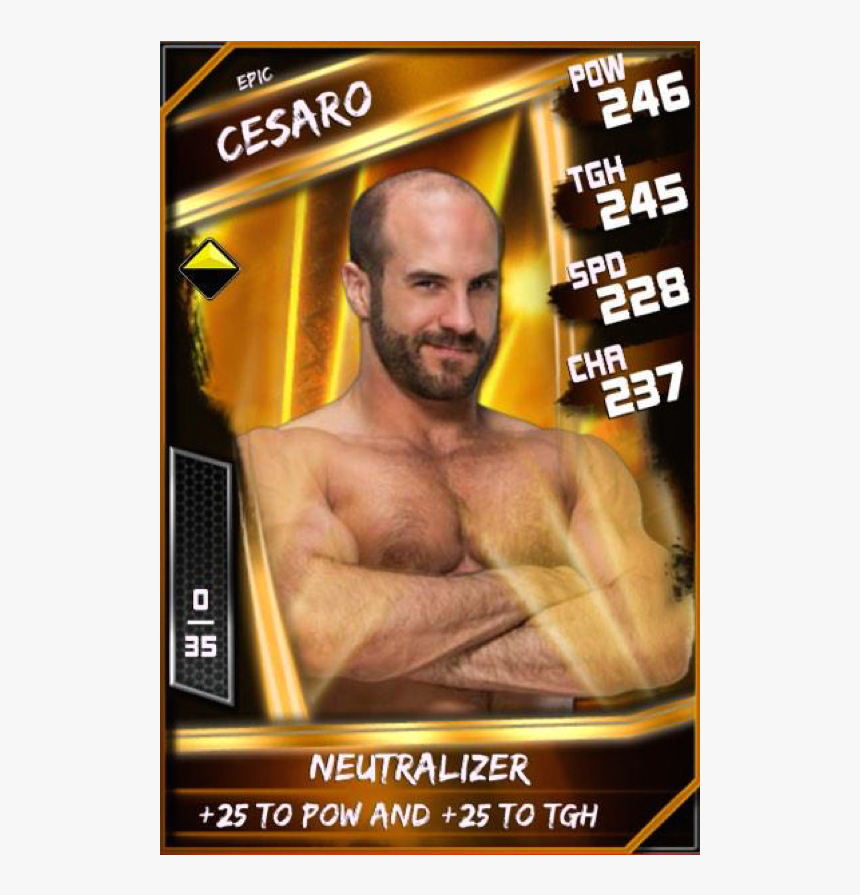 Epic Cesaro - Barechested, HD Png Download