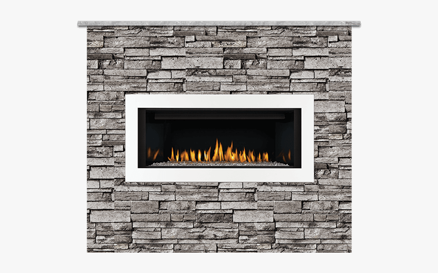 Outdoor Fireplace Stacked Stone, HD Png Download