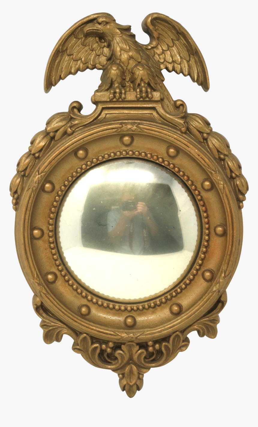 Vintage Petite Syroco Wood Convex Porthole Federalist - Antique, HD Png Download