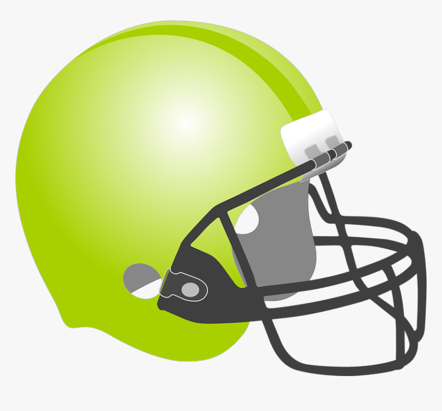 Football, Baseball, Helmet, Protection, Sport, Green - Pink Football Helmet Clipart, HD Png Download