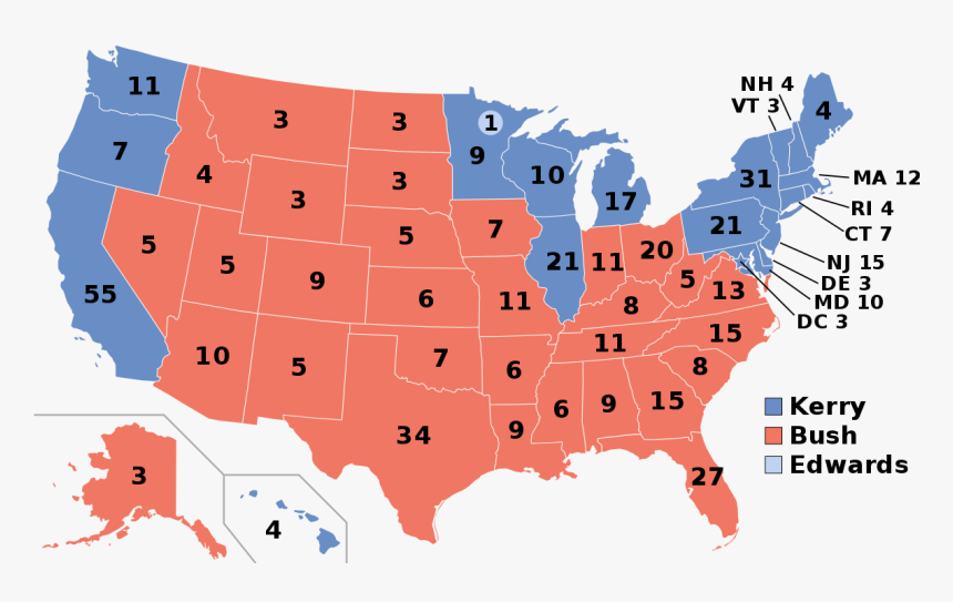 2004 Presidential Election, HD Png Download