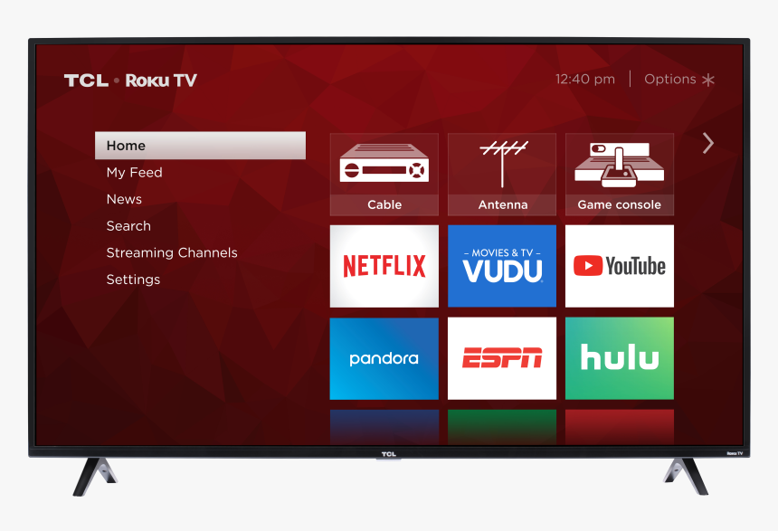 55 Inch Tcl Smart Tv, HD Png Download