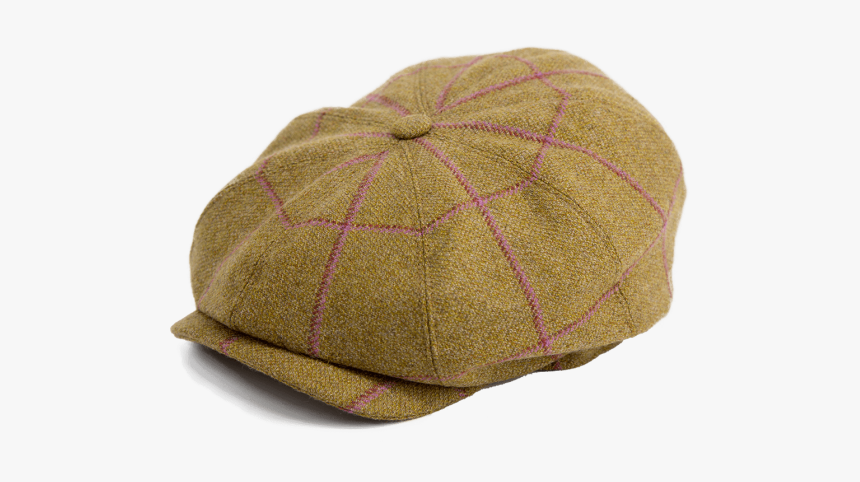 British Tweed 8 Panel Button Top Cap - Baseball Cap, HD Png Download