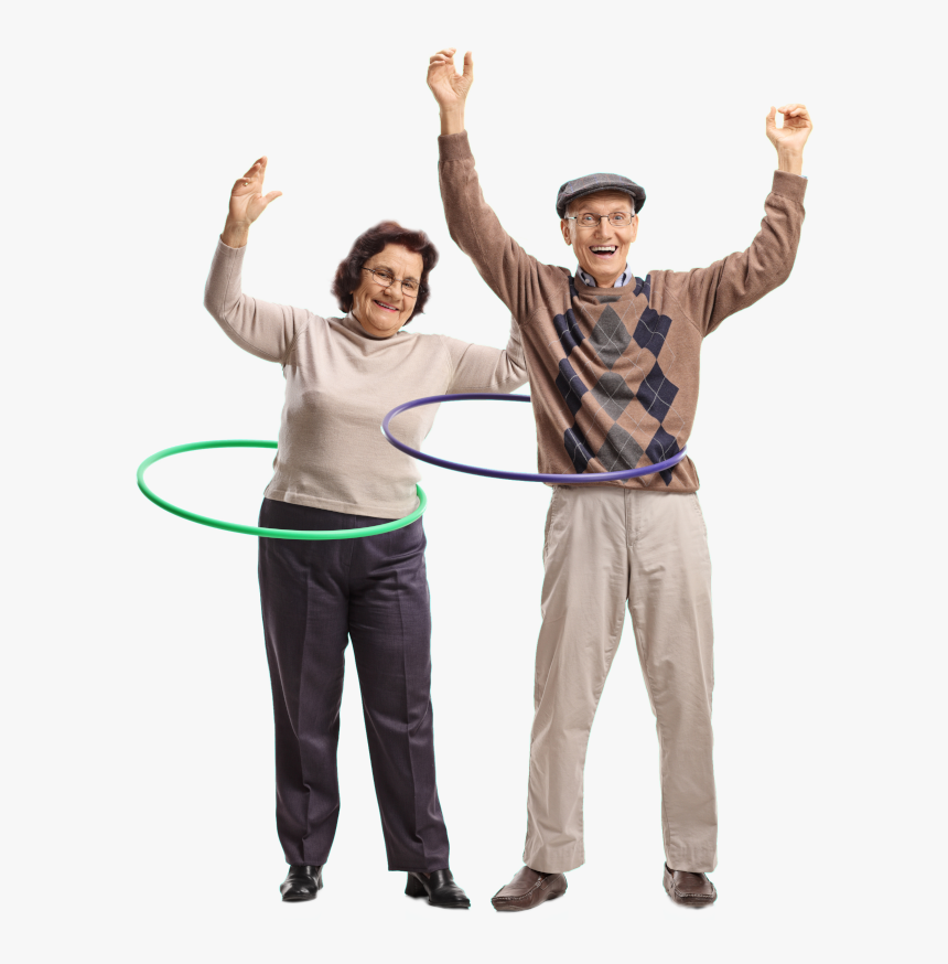 Transparent Old Couple Png - Elderly Skipping Rope, Png Download