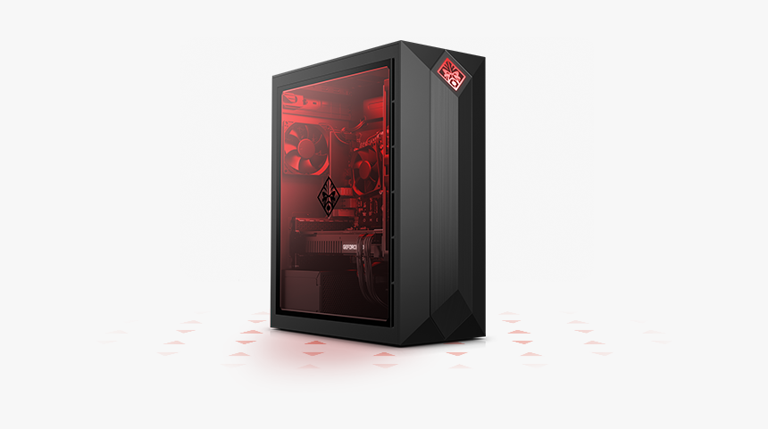 Omen Obelisk Tower With Red Side Panel - Computer Case, HD Png Download