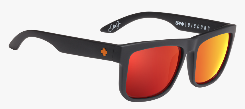 Spy Dale Jr Matte Black/hd Plus Gray Green With Orange - Occhiali Da Sole Nero Opaco Uomo, HD Png Download