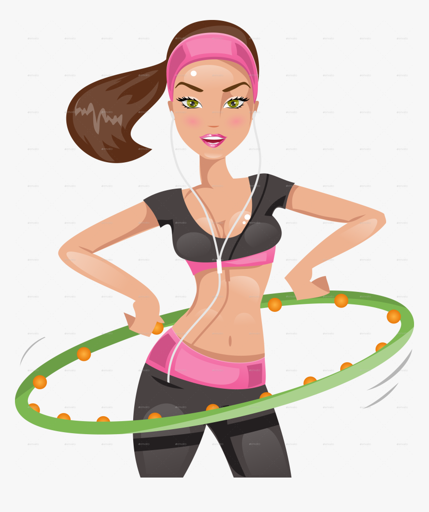 Transparent Hula Hoop Clipart - Exercise Hula Hoop Clipart, HD Png Download