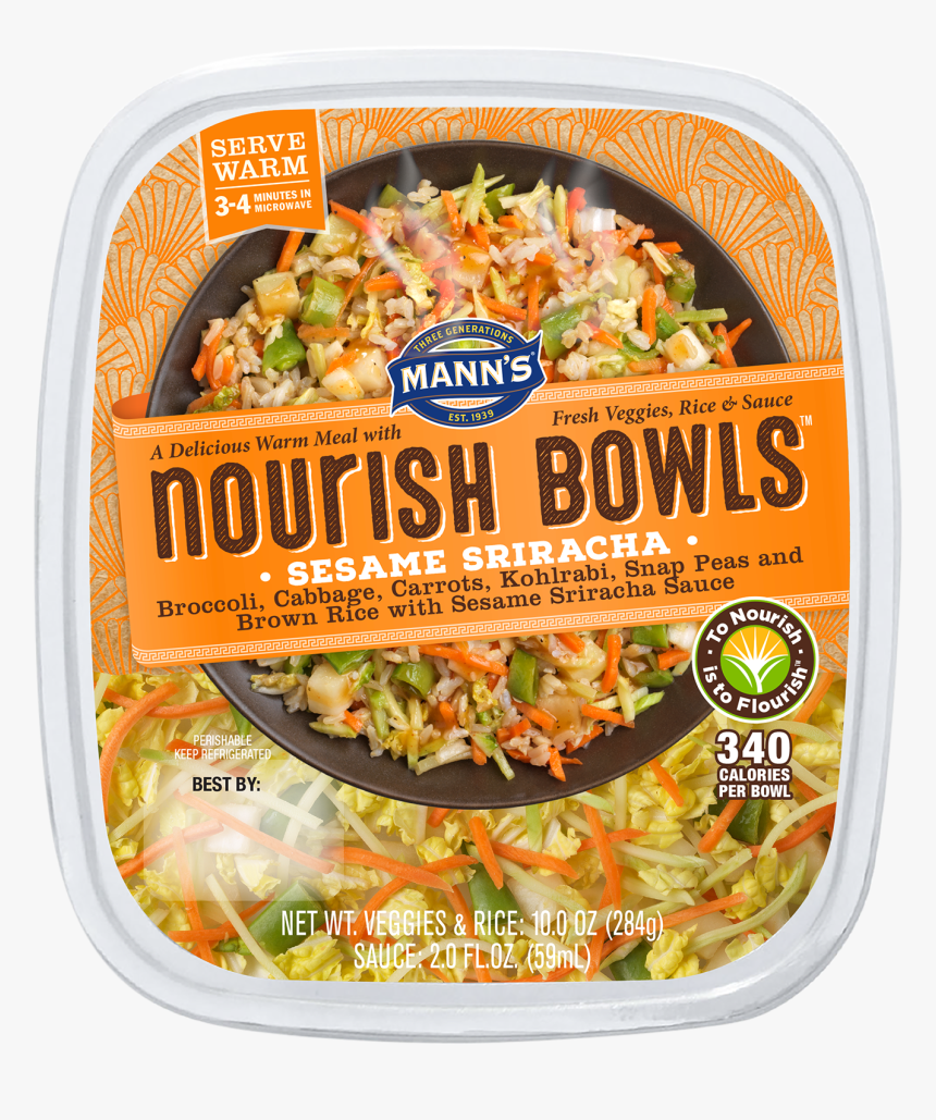 Mann S Sesame Sriracha Nourish Bowl - Mann's Nourish Bowls Sesame Sriracha, HD Png Download