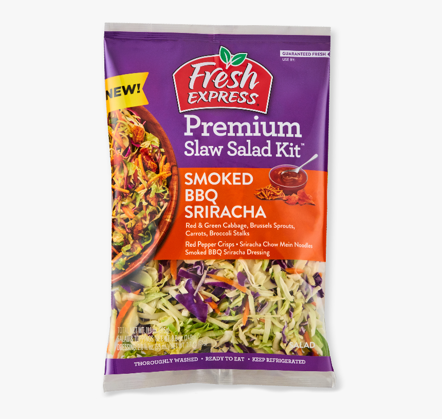 Smoked Bbq Sriracha Premium Slaw Salad Kit - Fresh Express Salad, HD Png Download