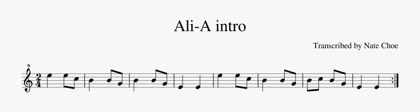 Ali A Intro Recorder, HD Png Download