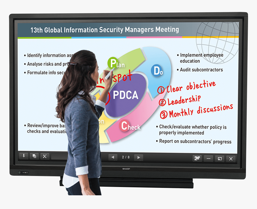 Aquos Board Demo Or Quote - Sharp Aquos Board Pn L703b, HD Png Download