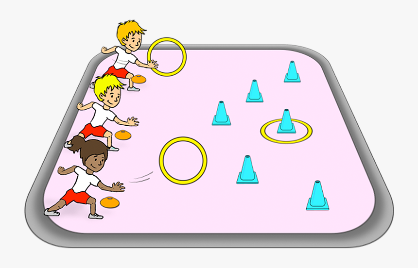 Pe Ideas For Kindergarten Hoop And Cone, HD Png Download