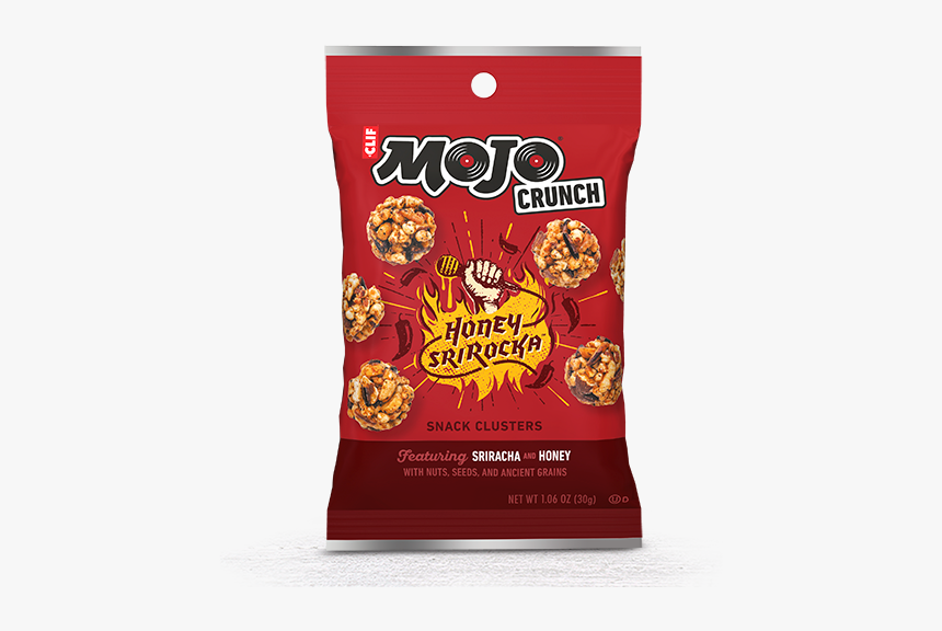 Honey Srirocka Packaging - Clif Mojo Crunch Honey Sriracha, HD Png Download
