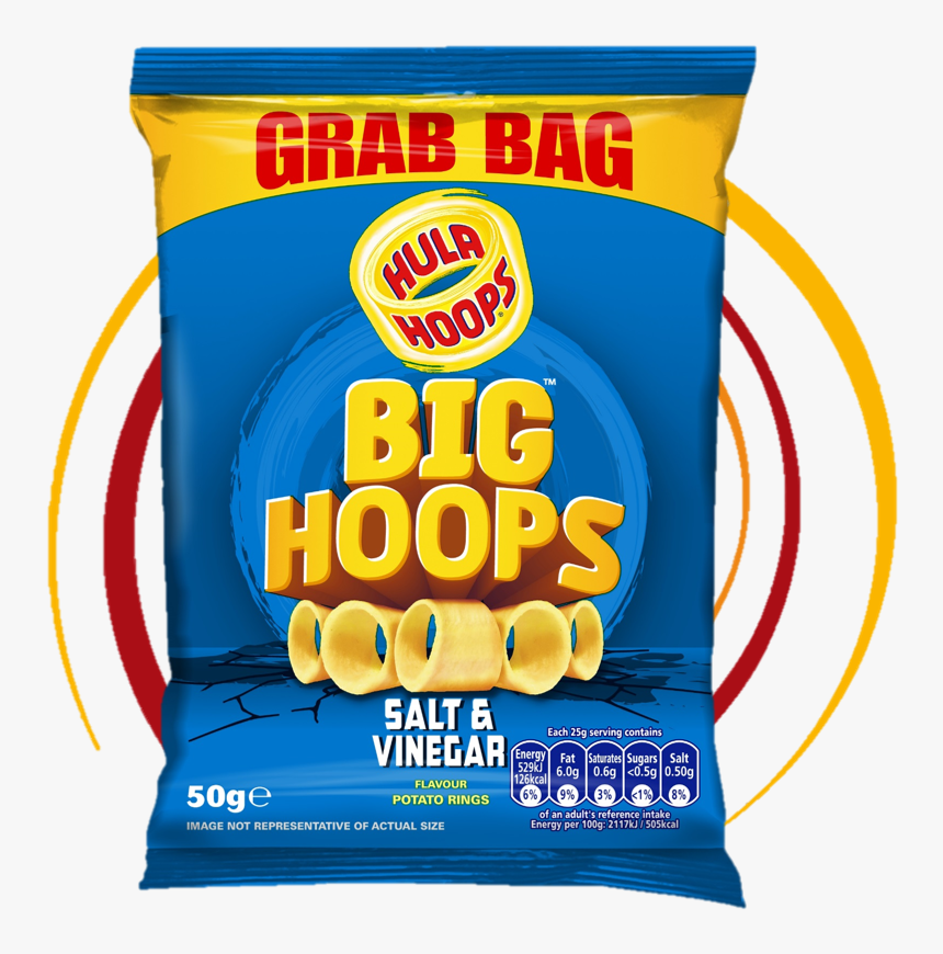 Hula Hoops Big Hoops Salt And Vinegar, HD Png Download