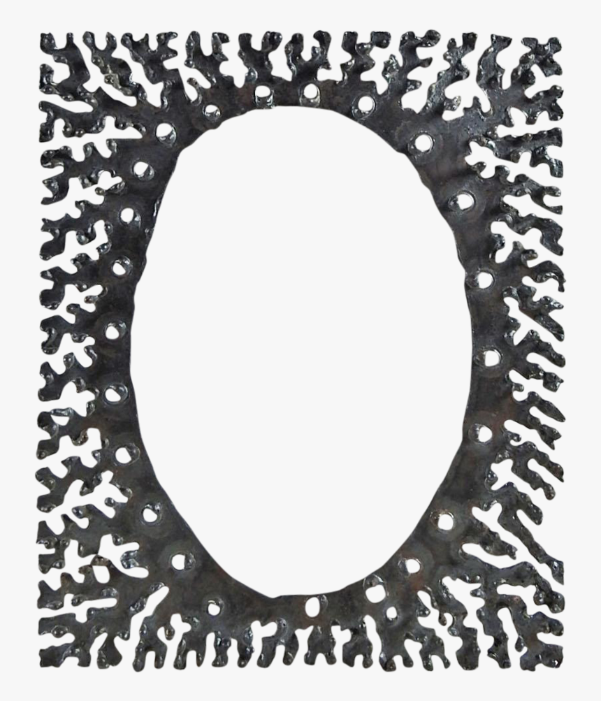 Brutalist Iron Picture Or Mirror Frame - Circle, HD Png Download