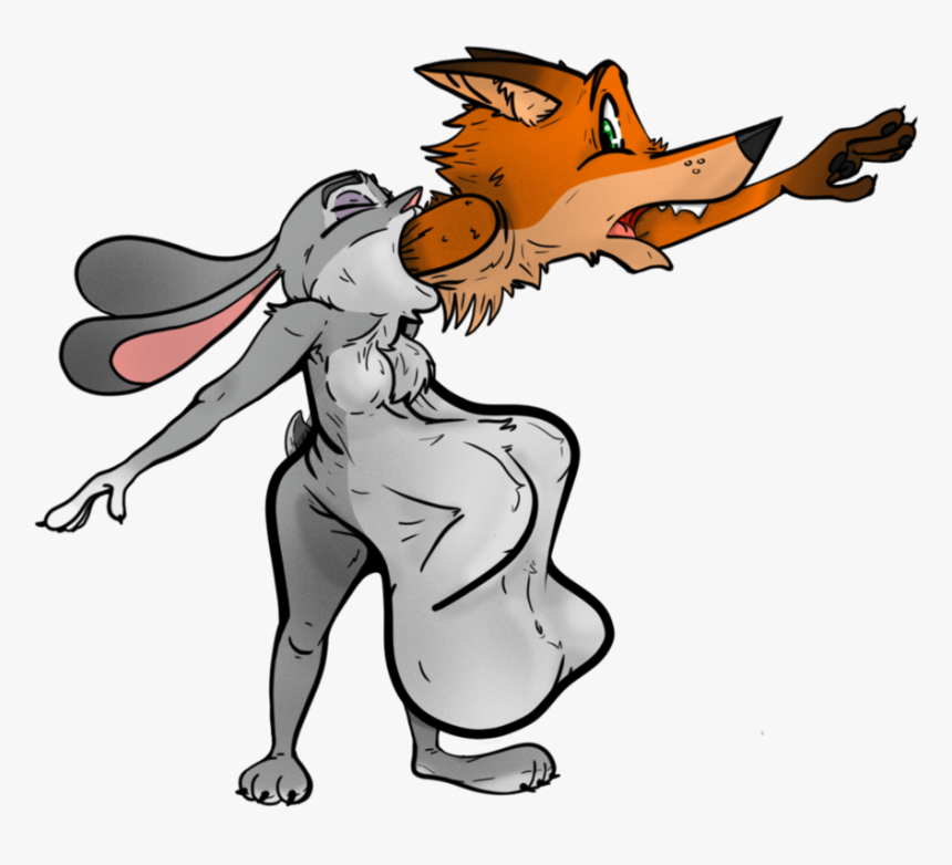 Zootopia Stop Sign Png - Zootopia Judy Eats Nick, Transparent Png
