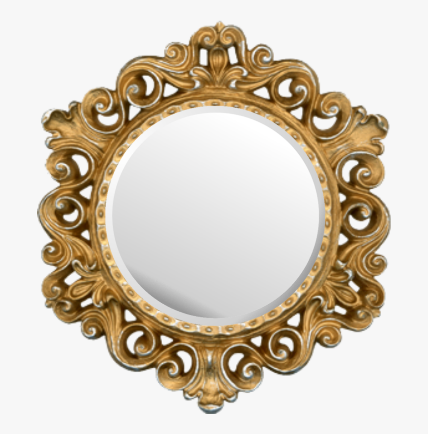 #mirror #frame - Round Photo Frame Png, Transparent Png