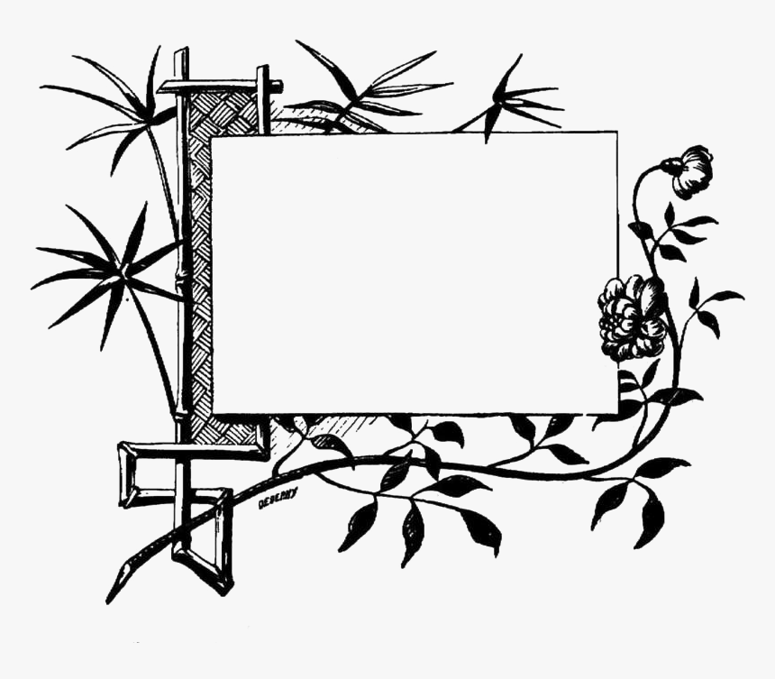 Transparent Bamboo Border Clipart - Illustration, HD Png Download