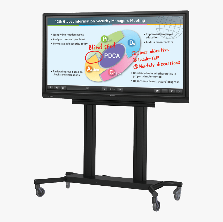 Sharp Aquos Board Pn L703b, HD Png Download