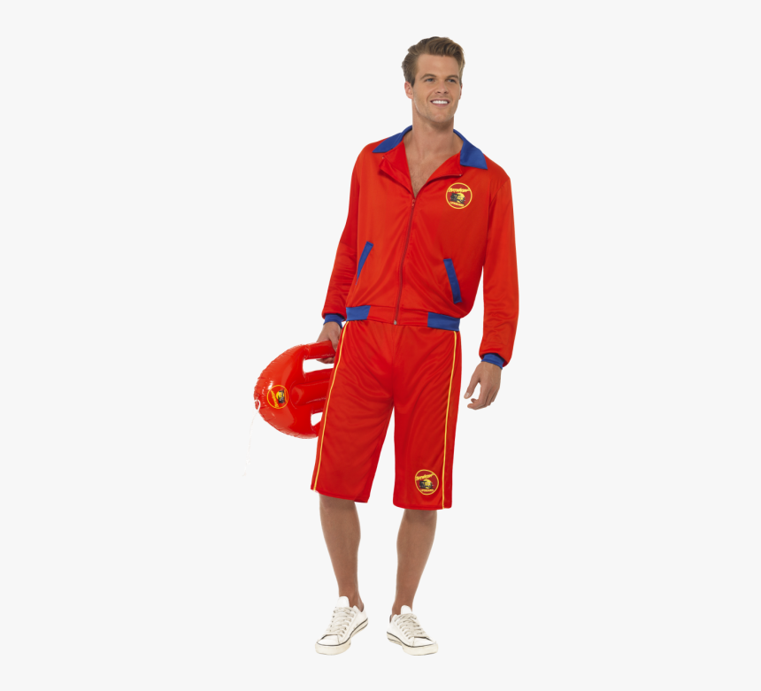 Adult Straight Jacket Fancy Dress Outfit Stag/hen Party - Lifeguard Costume, HD Png Download