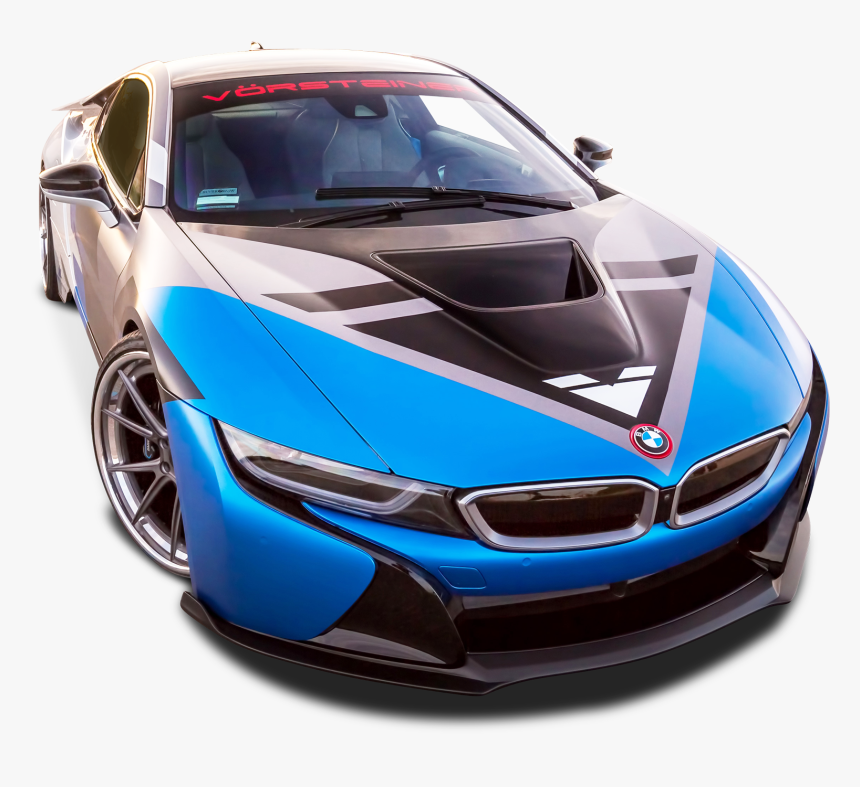 Vorsteiner Bmw I8 Vr E Blue Car Png Image - Blue Bmw I8 Png, Transparent Png