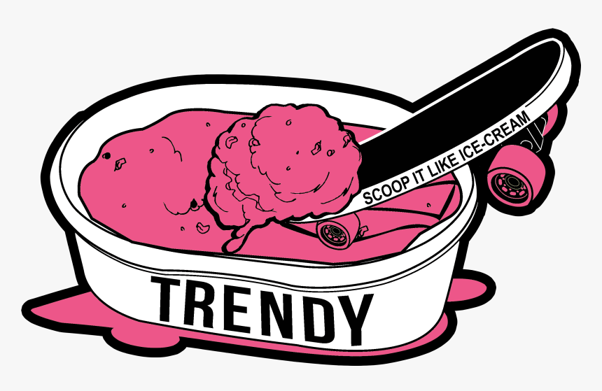Scoop It Like Ice Cream Stawberry Border, HD Png Download