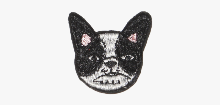 Vintage Cute French Bulldog Logo Embroidery - French Bulldog, HD Png Download